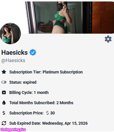 Haesicks / leaked private content